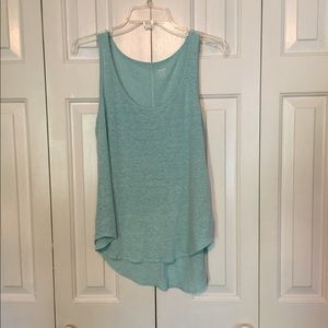 Thin light blue tank